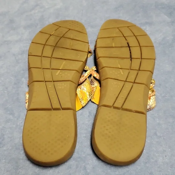 🔵 🎉Host Pick!🎉 Sz 8 Aerosoles Multicolored Snake Print Sandals - Picture 6 of 9
